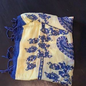 A paisley patter infinity scarf